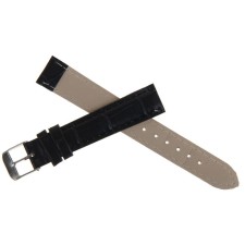 Solomon watch strap, 16 mm, eco-leather, L-19 cm, black