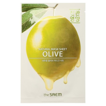 Facial face mask The Saem Natural Mask Sheet Olive, 21 ml