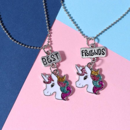 Kulons "Demetrines" unicorns, colored in black silver, l = 45 cm