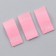 Textile strip "38", 4.6 x 1.1 cm, pink color