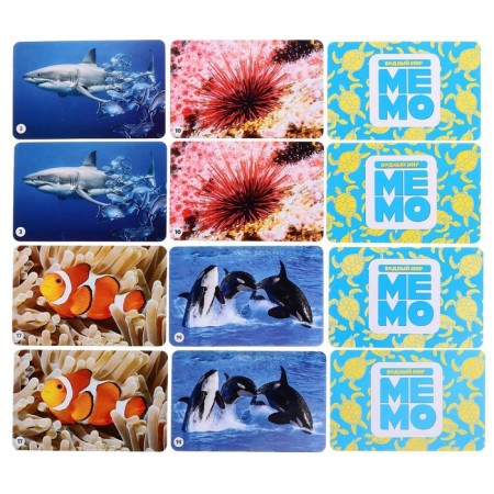 Board game "Memo. Water World "-5