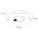 Pointed-built lamp Arte Lamp Giro A28666PL-1BK, GU10, 35 W, 9.5x9.5x3.8 cm, black