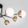 Ceiling light eurosvet nuvola 70129/8, e27, 8x60W, 1000x1000x380 mm, brass color