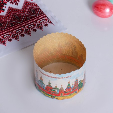 Paper form for the cake of "Kremlin" 110 x 85 mm-1