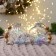 Ball plastic D-8 cm "time of miracles" strips of overflow, transparent, mix