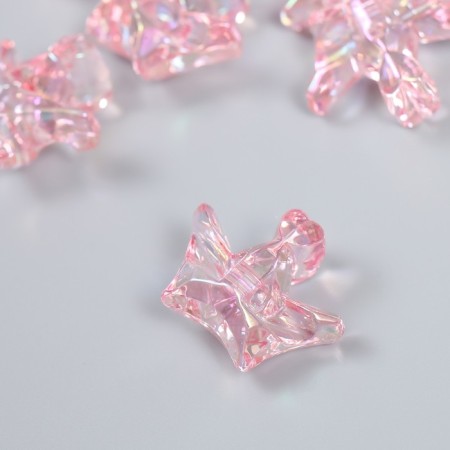 Busina Plastic for creativity "Crown" transparent pink 1.5x2.9x2.5 cm-1