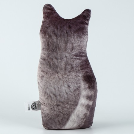 Antistress toy "Gray Cat", 19x28 cm-3