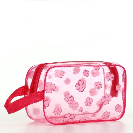 Lightning cosmetic bag, raspberry color