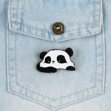 Wooden icon "Panda", 4 x 2.7 cm-4