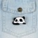Wooden icon "Panda", 4 x 2.7 cm
