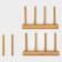 A stand for cutting boards and lines of the share, 17 × 10.5 cm, 3 places, bamboo