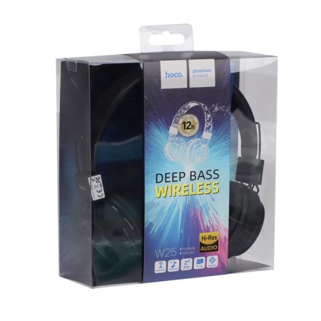 Hoco W25 headphones, wireless, invoices, BT5.0, 300 mAh, microphone, black-9