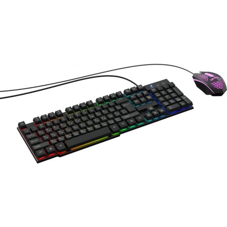 Keyboard + Mouse Rickle 400GMK Claw: Black Mouse: Black USB LED (1546779)-1