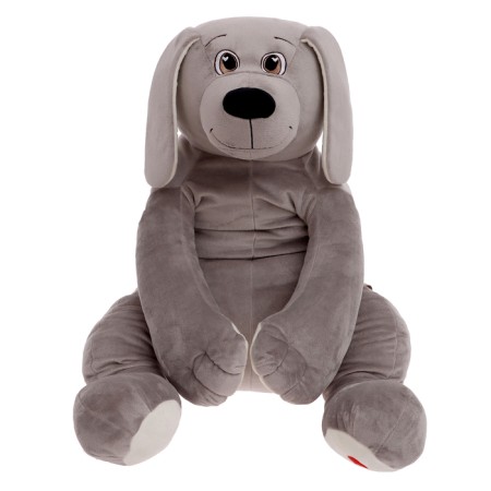 Soft toy "Charlie dog", gray color, 85 cm