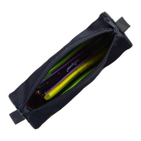 Cleaning set 10 objects (pencil case 65 x 210 mm, pens 4 pieces Blue, ruler 15 cm, sharpener, pencil 2 pieces, textbook), gray-4