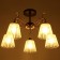 Chandelier "Charlene" 5he27 40w Black-Latun 51x51x29 cm Bayerlux