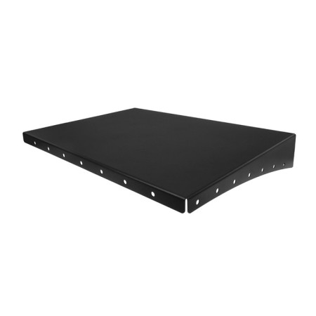 Metal shelf 400x300 mm for storing heavy cargo, wall, black-2