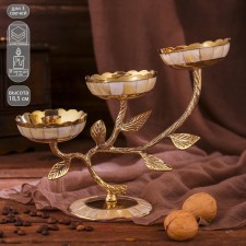 Brass Brass for 3 candles 