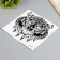 Black Tiger Black Tattoo 38x24 cm