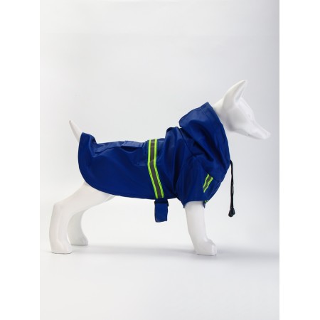 Dog jacket with lining, size L (ds 35, og 47 cm, weight 6-10 kg), blue-1