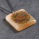 Pendant "Mandala", square, selenite