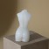 Interior candle "female body", white, 9 x 4.5 cm
