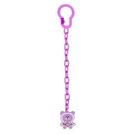 Nipple set - a dummy with a holder, SL, KL +6 months, with a cap "Butterfly", purple-9