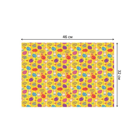 A set of napkins for setting the table "Geometric patterns on eggs", rectangular, size 32x46 cm, 4 pcs-2