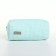 Cosmetic bag at the zipper textura, turquoise color