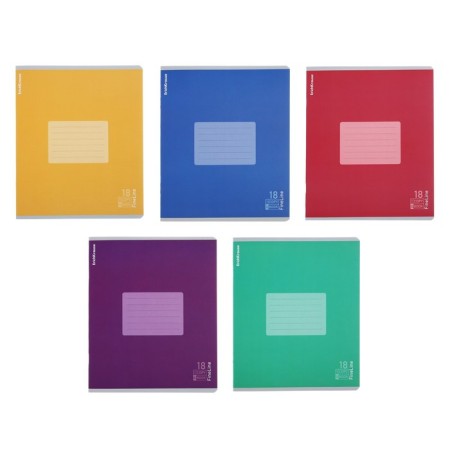 A notebook of 18 sheets in the Erichkrause "Fineline", matte lamination, an offset block 100%, mix