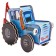 3D designer made of foam card, blue tractor, 2 sheets