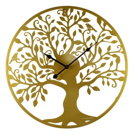 Wall of metal "Tree of Life", D-50 cm, gold