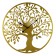 Wall of metal "Tree of Life", D-50 cm, gold