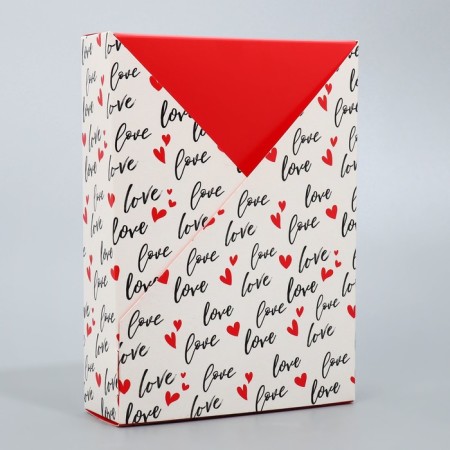 Gift folding box, packaging, "love", 21x 15 x 5 cm-2