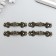 Metal casket handle (set 4 pcs) 4.2x0.7x0.5 cm