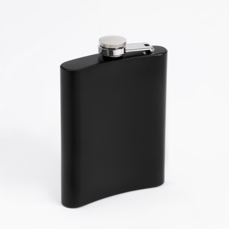 Big Boss alcohol flask, stainless steel, gift, 240 ml, with a funnel-2