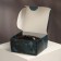 Male belt "real man", leatherette, black color