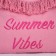 Bag - Shoper beach "Summer Vaib", 45x33x18 cm, pink color