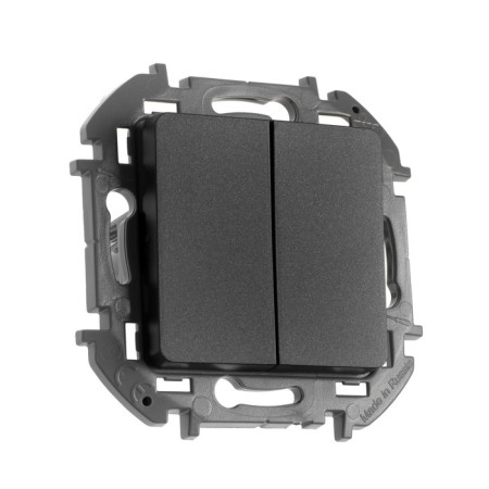 Two -clavy Legrand Inspiria, 10 AX, 250 V, Anthracite switch