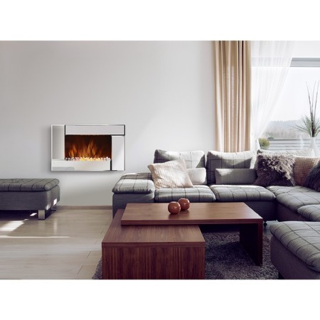 Electric fireplace Electrolux EFP/W-20000S, 2000 W, 2 modes, remote control, mirror-4