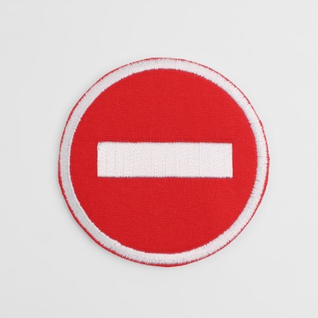 Thermal appliance "Entrance is prohibited", 5 × 5 cm, red color-1