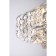 Chandelier Charm 6x60W E27, white, silver 39x39x16 cm