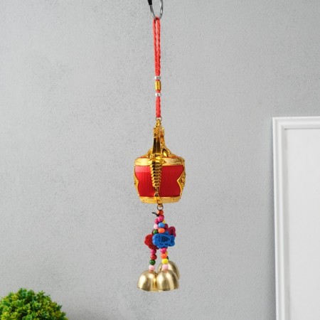 Bell Metal "Bogok with gold - wealth" 6.5x7.2x31.5 cm-1