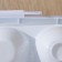 Egg storage container, 15 cells, 27 × 18.5 × 7.5 cm, white color