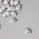 Beads for creativity Plastic "Romb" white-silver set 20 g 1.3x0.8x0.8 cm