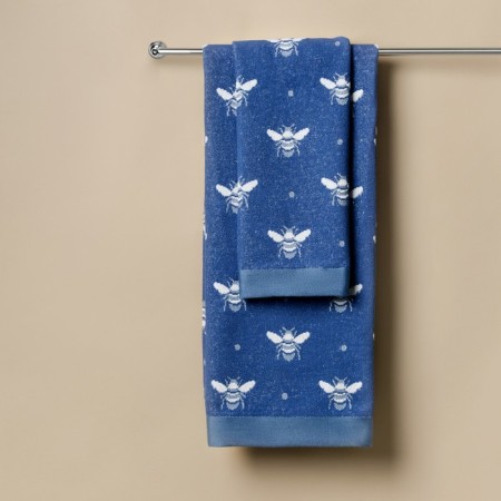 Terry towel Maya, size 70x140 cm, blue color