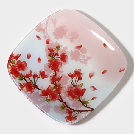 Plate Glass Doner Daudis "Sakura", 25 × 25 cm-1