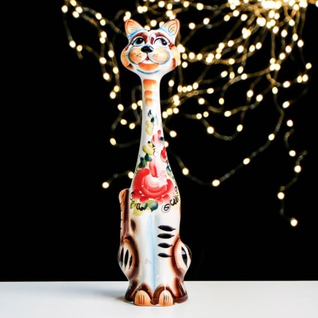 Souvenir "Cat Everest", gzhel color