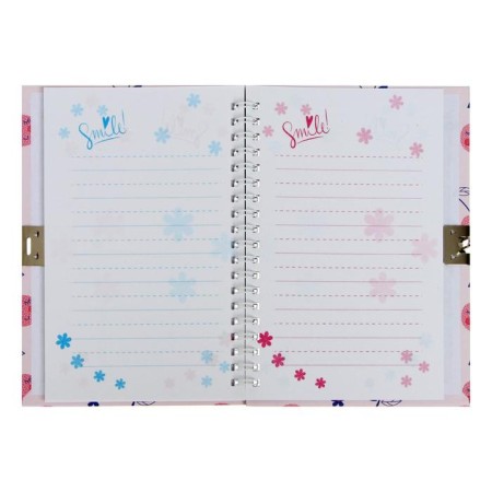 Notebook with a pen and a lock A5, a gift box, 45 sheets, in a ruler, on a crest, mix-5