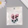 Decor for creativity metal, enamel "Two cats" set 2 pcs 3x2.8 cm